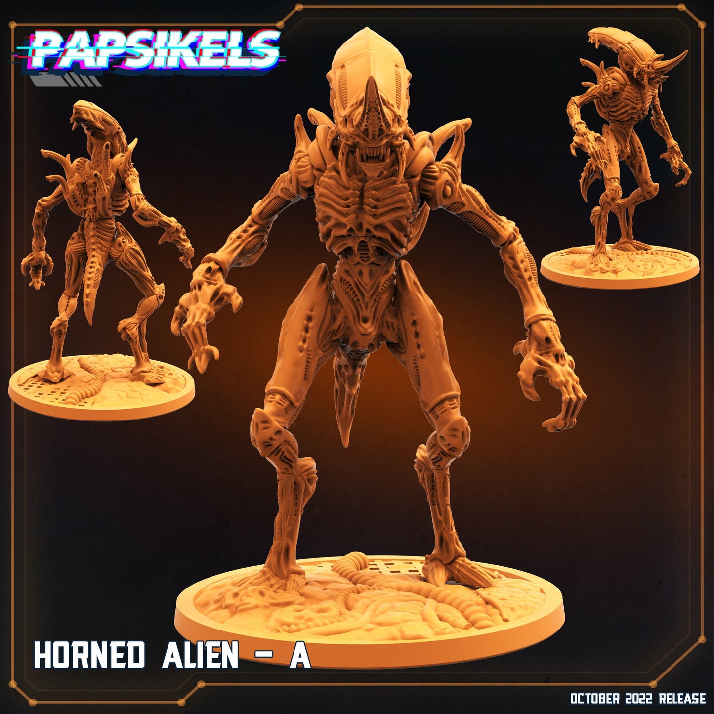 Horned Alien by Papsikels Miniatures