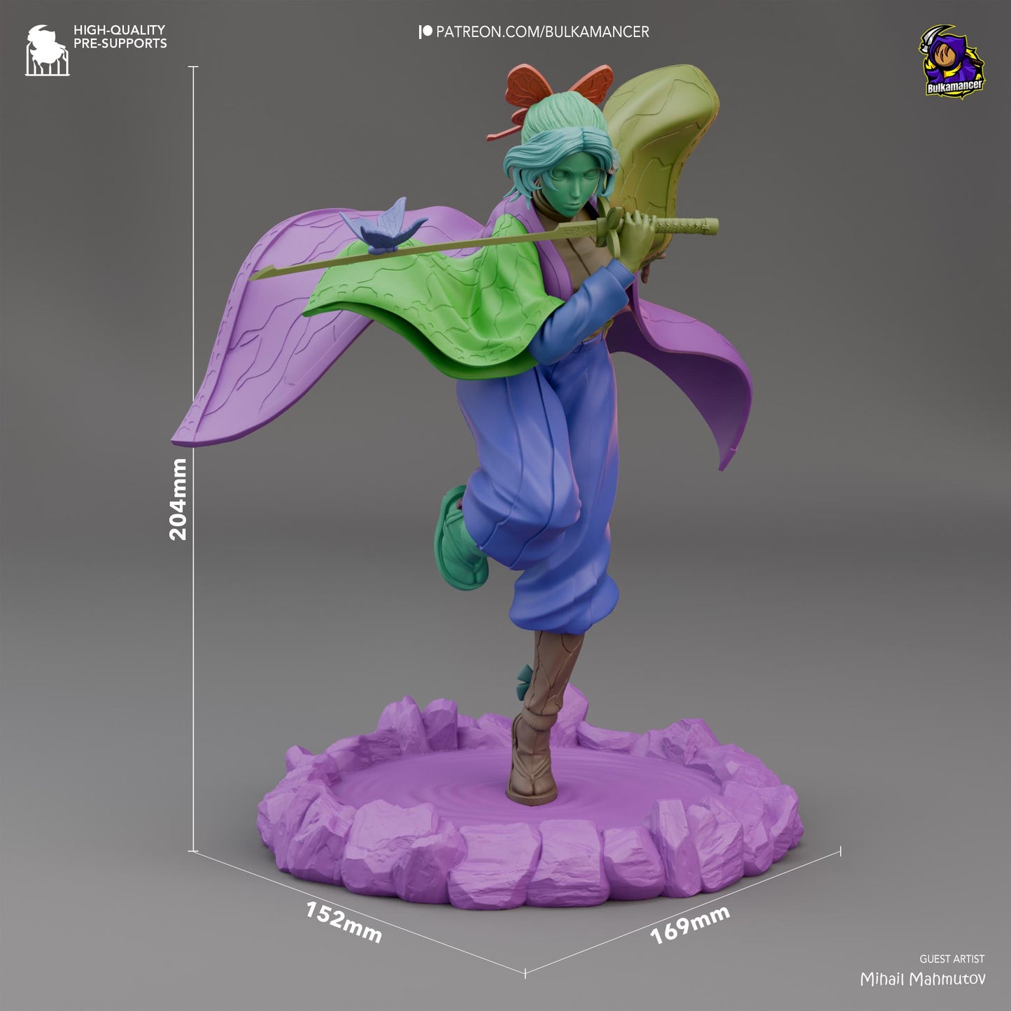 Venomous Butterfly Statue Model Kit by Bulkamancer Sculpts