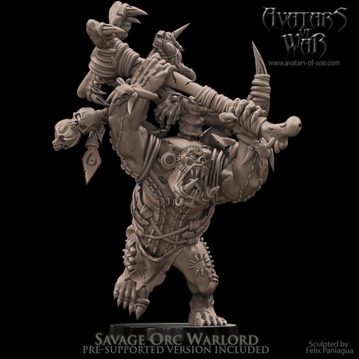 Savage Orc Warlord by Avatars of War Miniatures