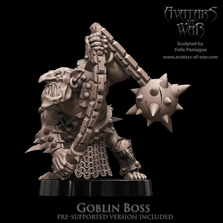 Goblin Boss by Avatars of War Miniatures