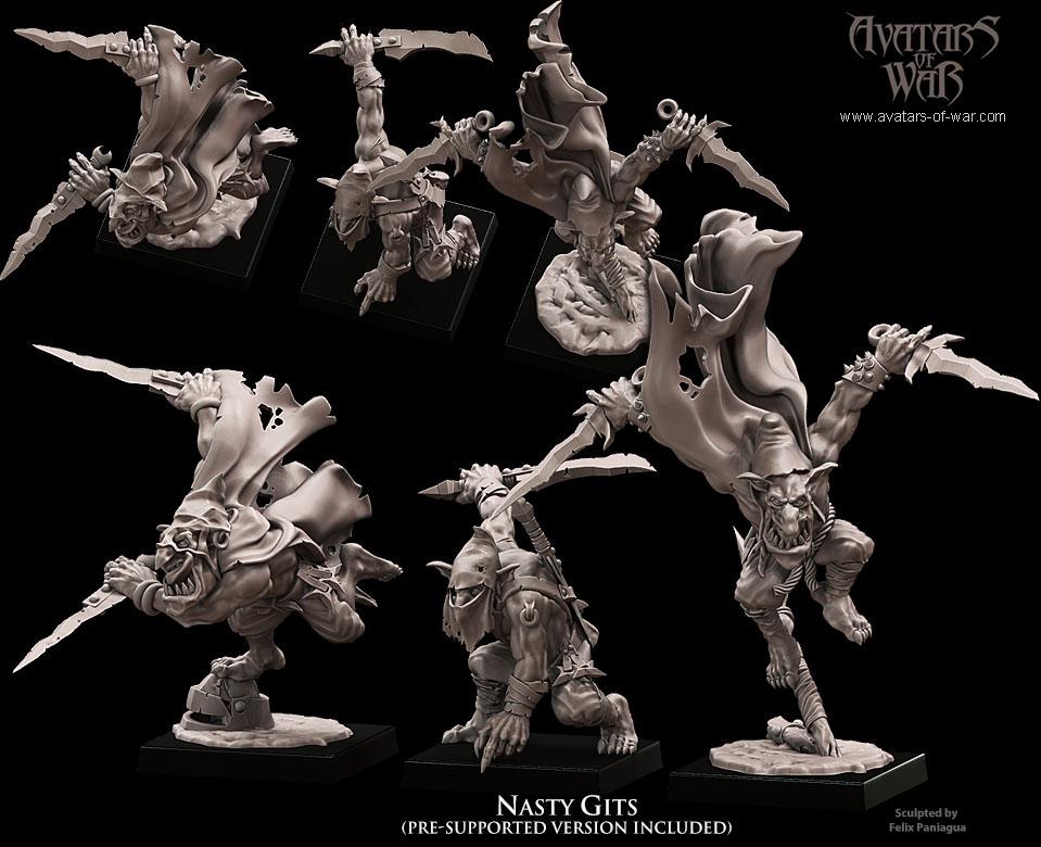 Goblin Sneaky Gitz by Avatars of War Miniatures