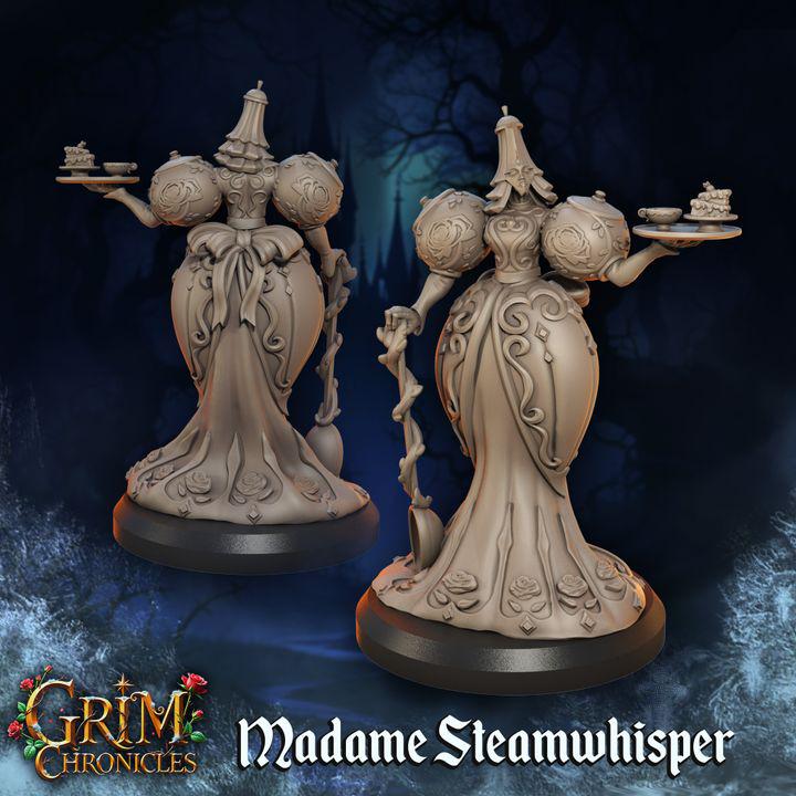 Madame Steamwhisper from "Grim Chronicles" by Great Grimoire Miniatures