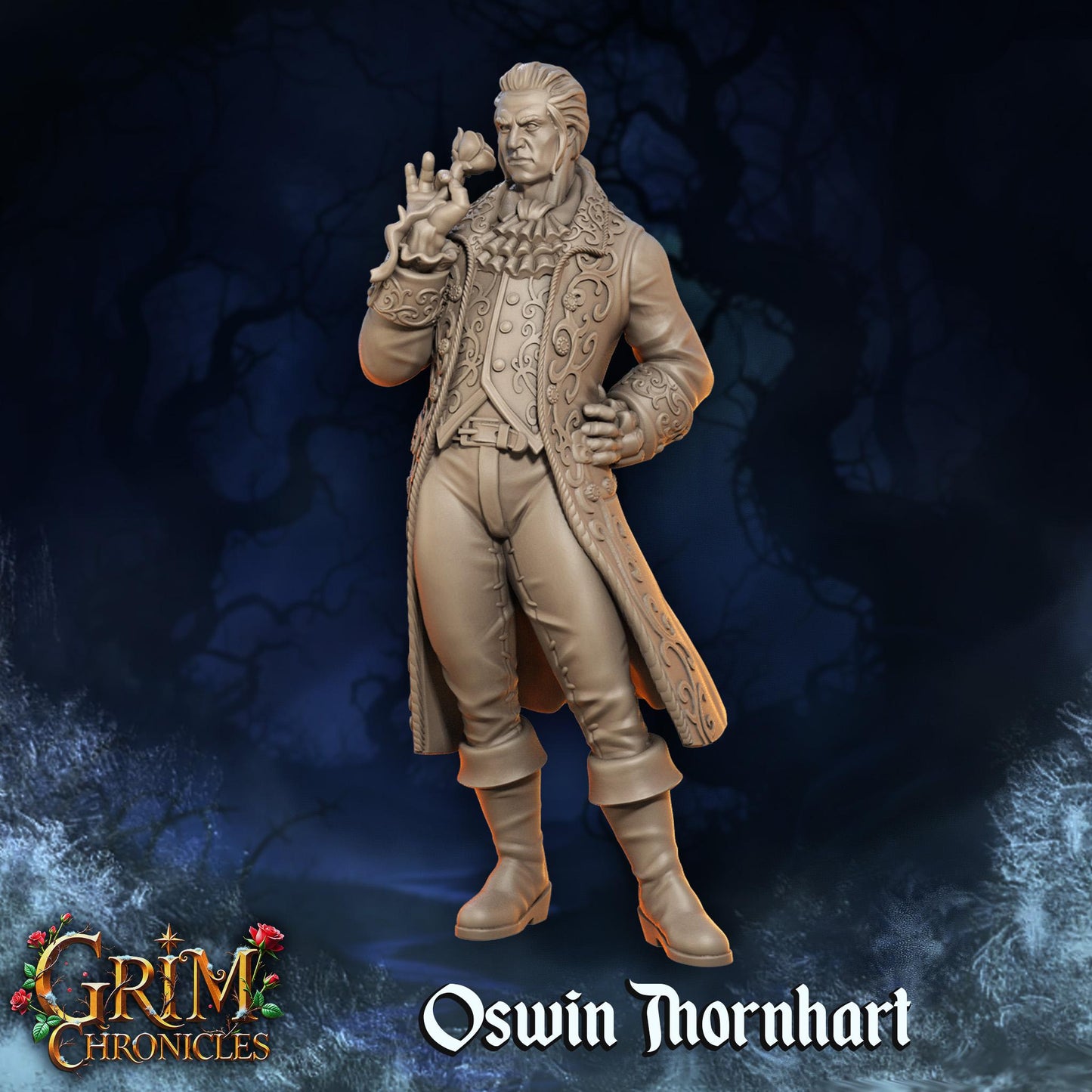 Oswin Thornhart from "Grim Chronicles" by Great Grimoire Miniatures