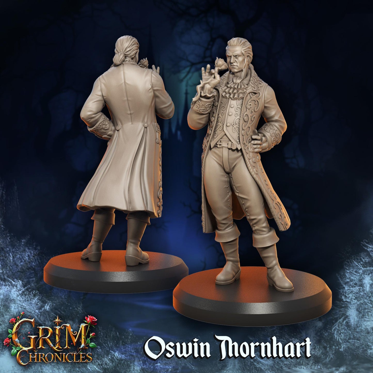 Oswin Thornhart from "Grim Chronicles" by Great Grimoire Miniatures