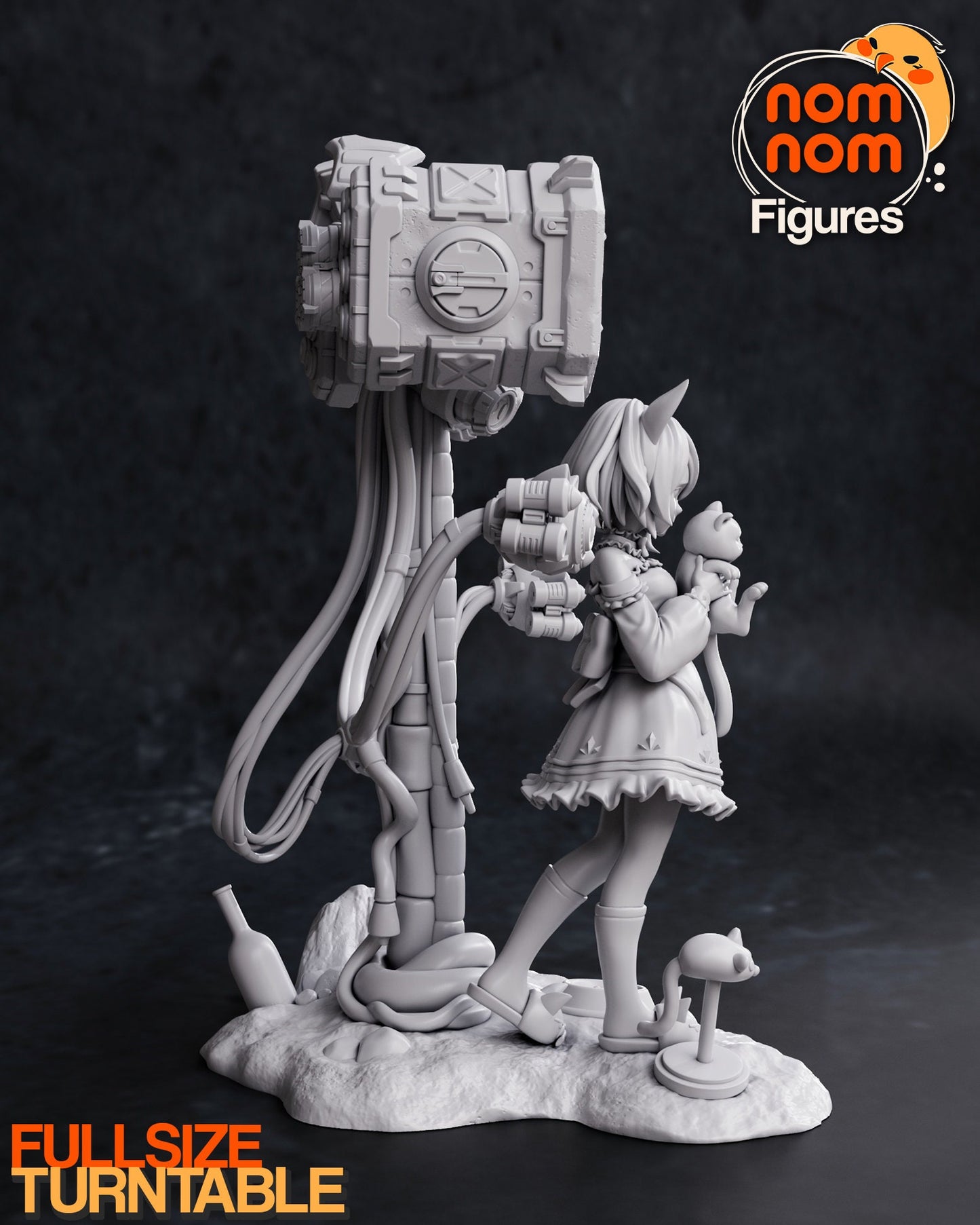 Luna x Tofu Statue Model Kit by Nomnom Figures