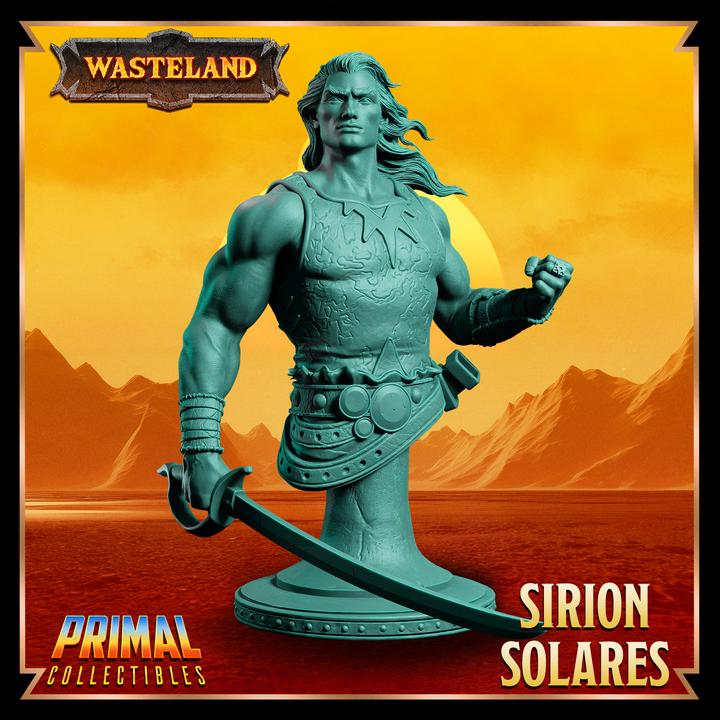 Sirion Solares from Wasteland by Primal Collectibles Miniatures Heroquest RPG