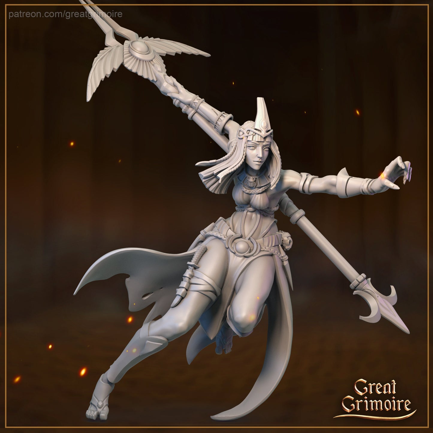 Dalia from "Road to the Afterlife" by Great Grimoire Miniatures RPG