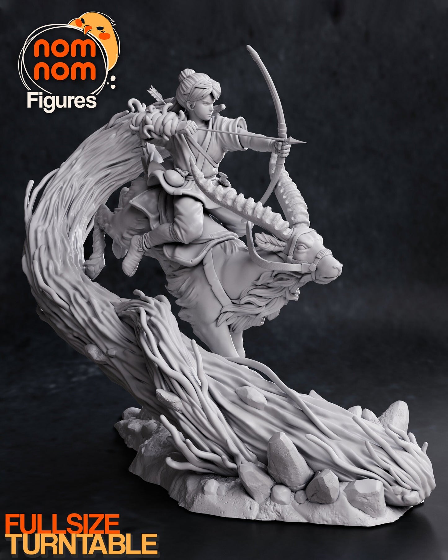 Ashitaka Statue Model Kit by Nom Nom Figures