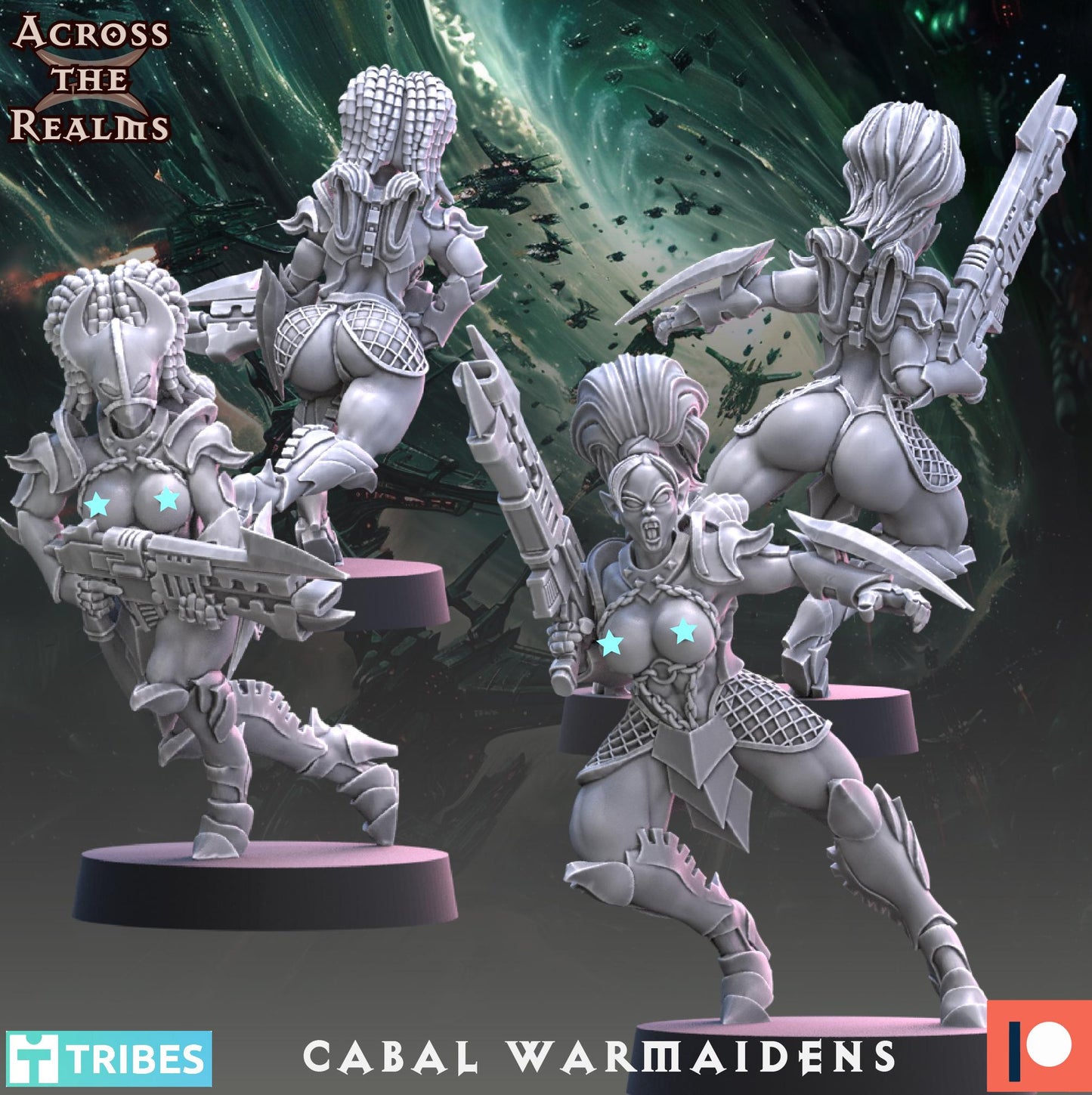 Cabal Warmaidens by Across the Realms Miniatures
