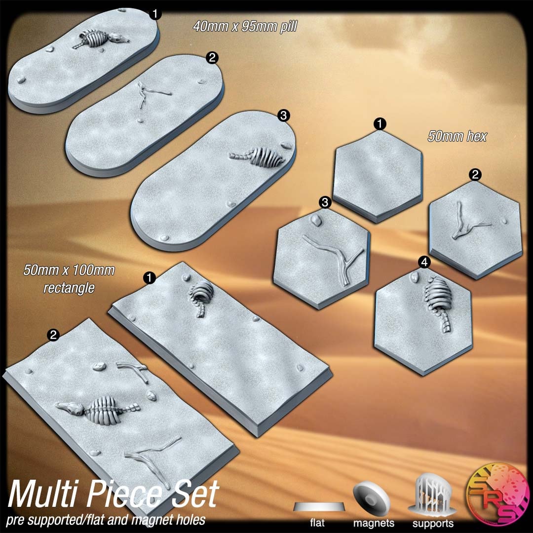 Desert Sand Bases by Where Legends Stand Miniatures