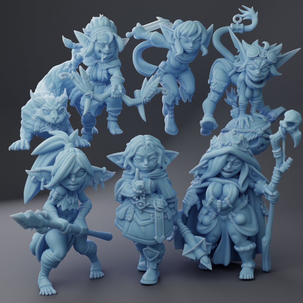 More Goblin Adventurers by Twin Goddess Miniatures