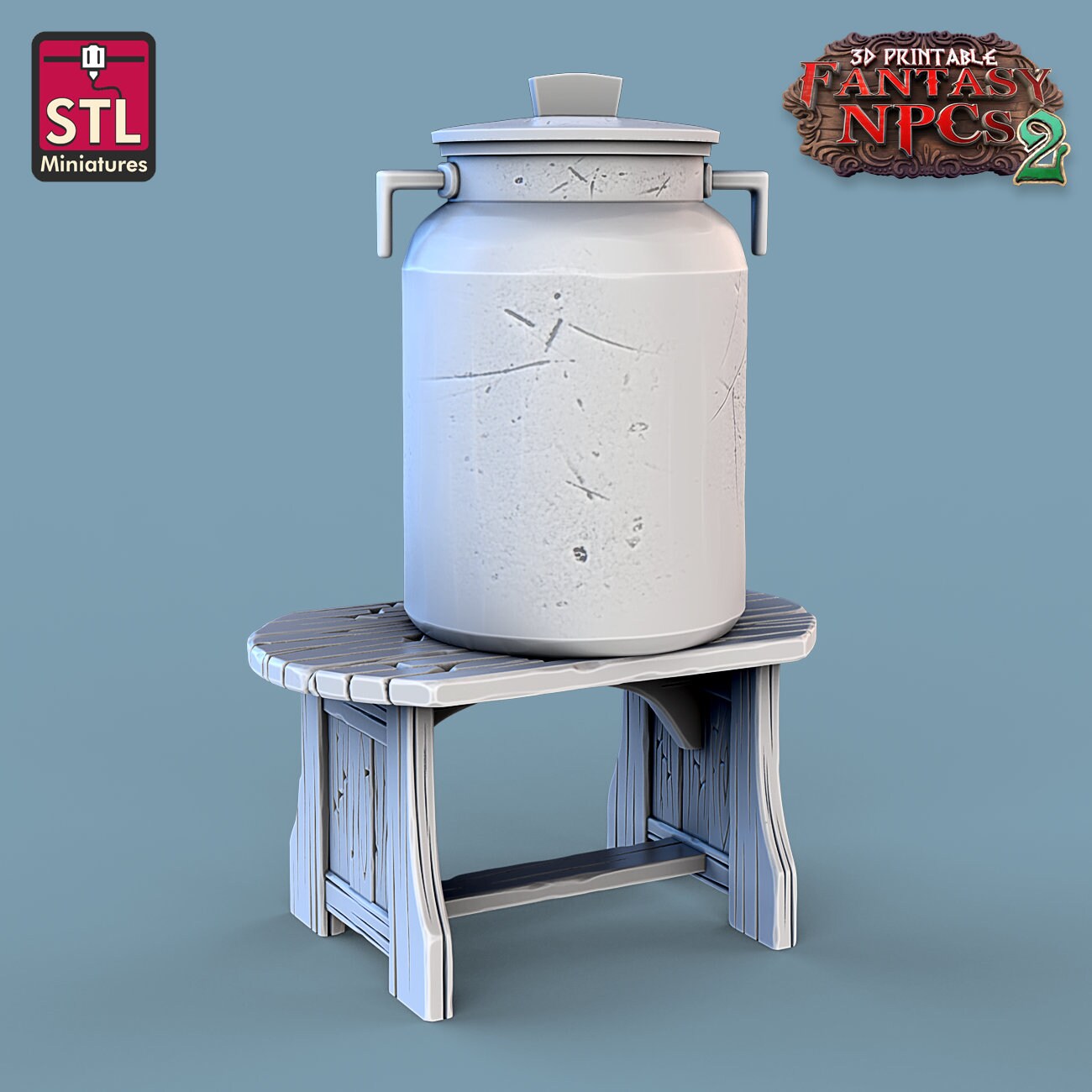 Milkman Vendor Set by STL Miniatures