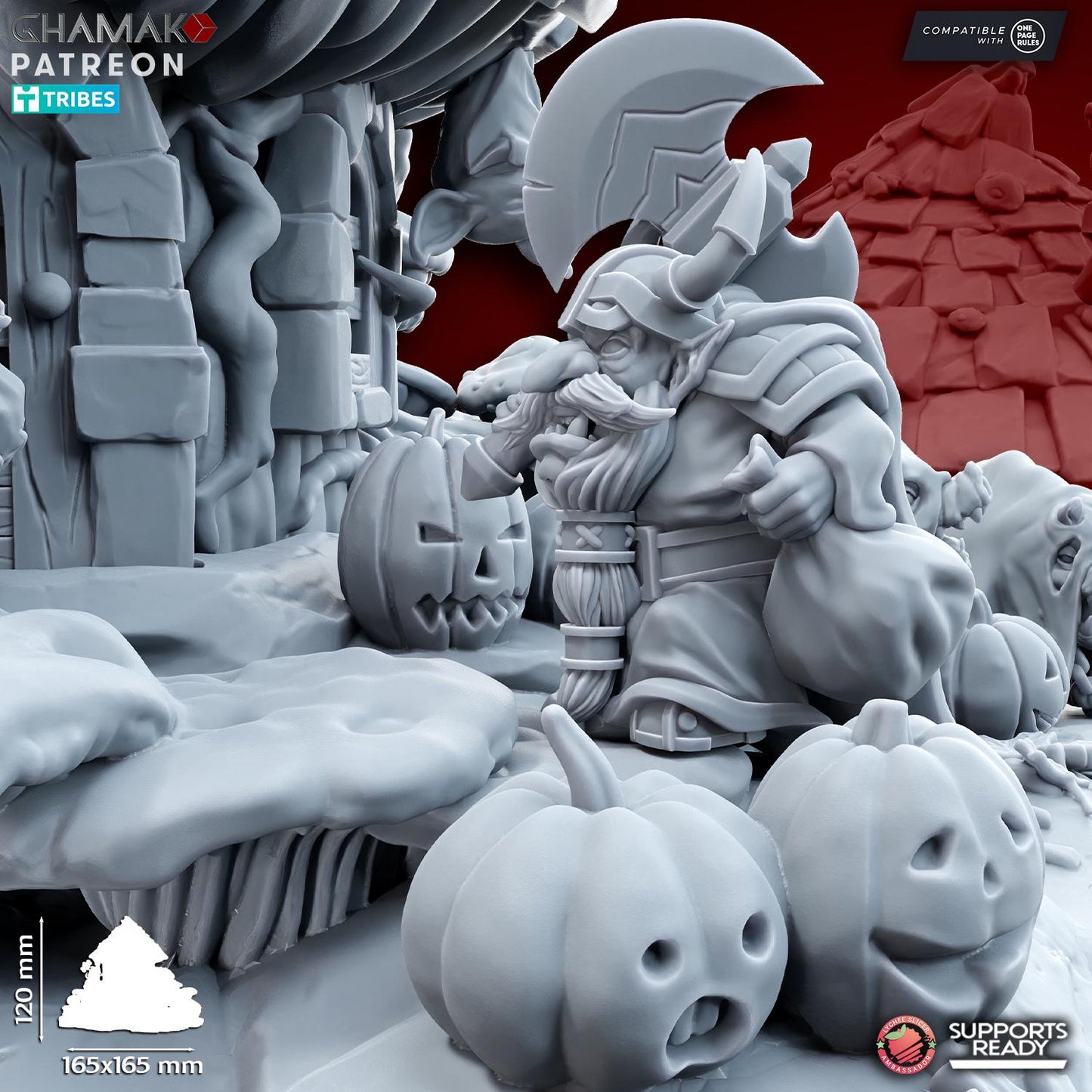 Goblin Halloween Mini Diorama by Ghamak Miniatures