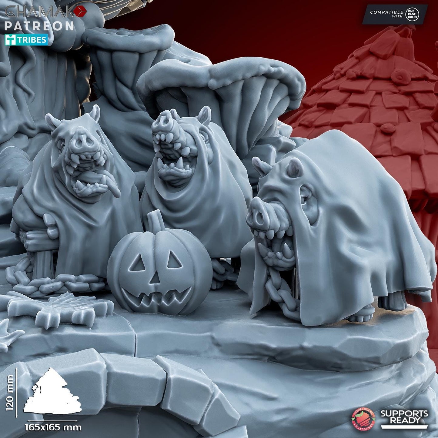 Goblin Halloween Mini Diorama by Ghamak Miniatures