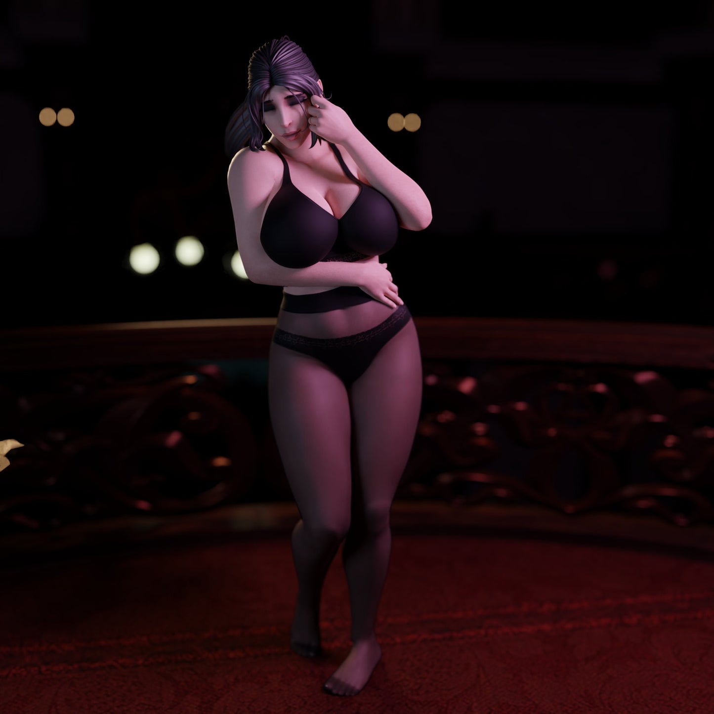 Jane Vampire Barmaid by QB Works Miniatures