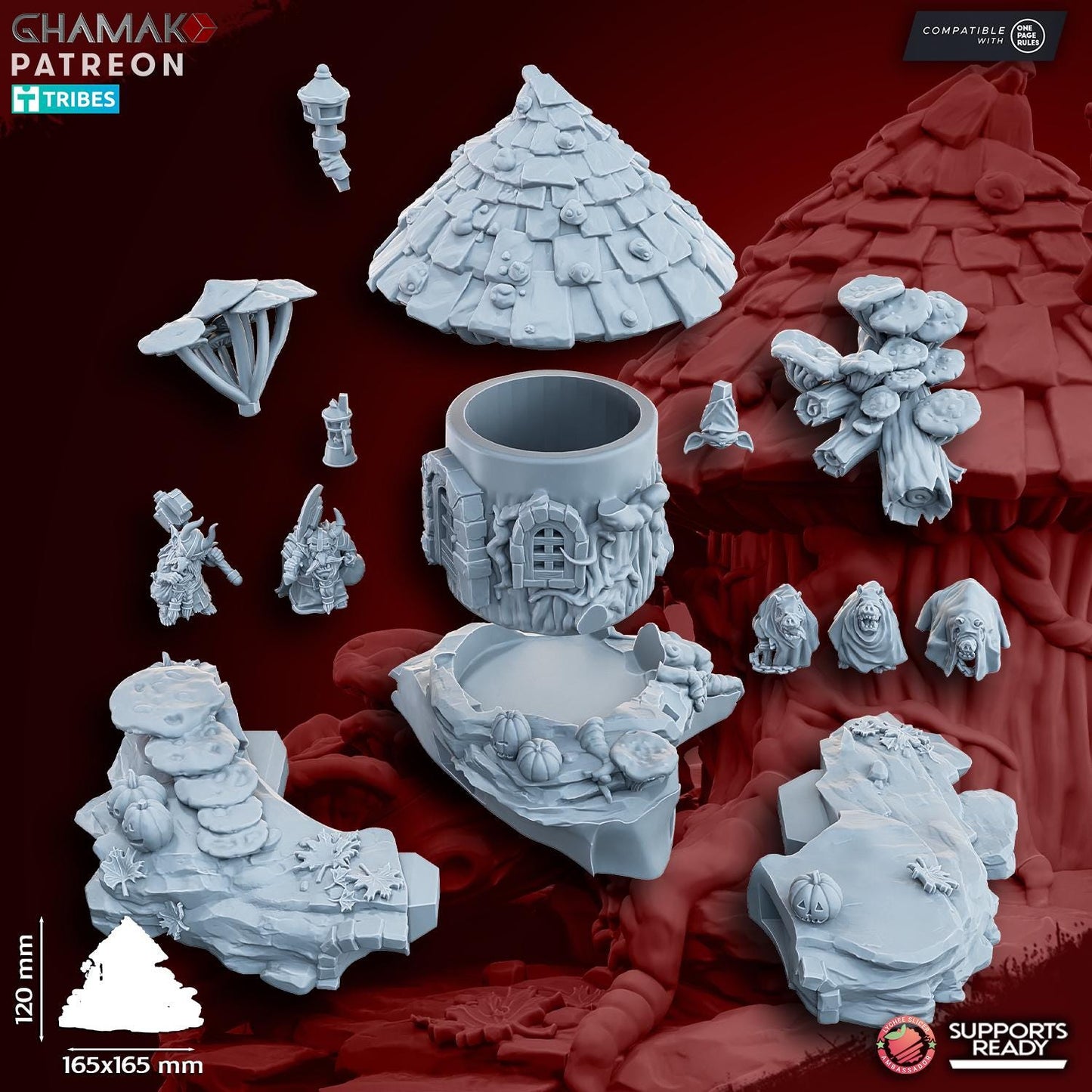 Goblin Halloween Mini Diorama by Ghamak Miniatures