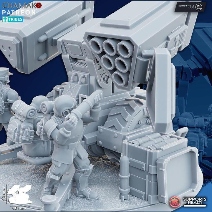 Freedom Guard Multi Rocket Launcher by Ghamak Miniatures