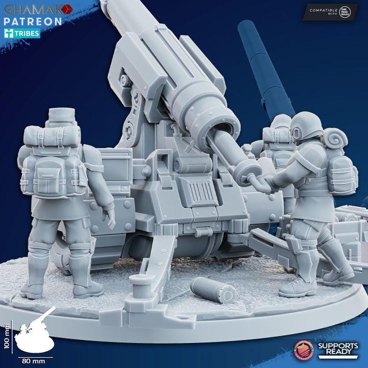 Freedom Guard Artillery by Ghamak Miniatures