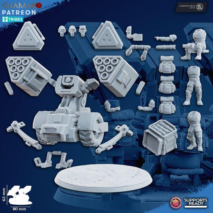 Freedom Guard Multi Rocket Launcher by Ghamak Miniatures
