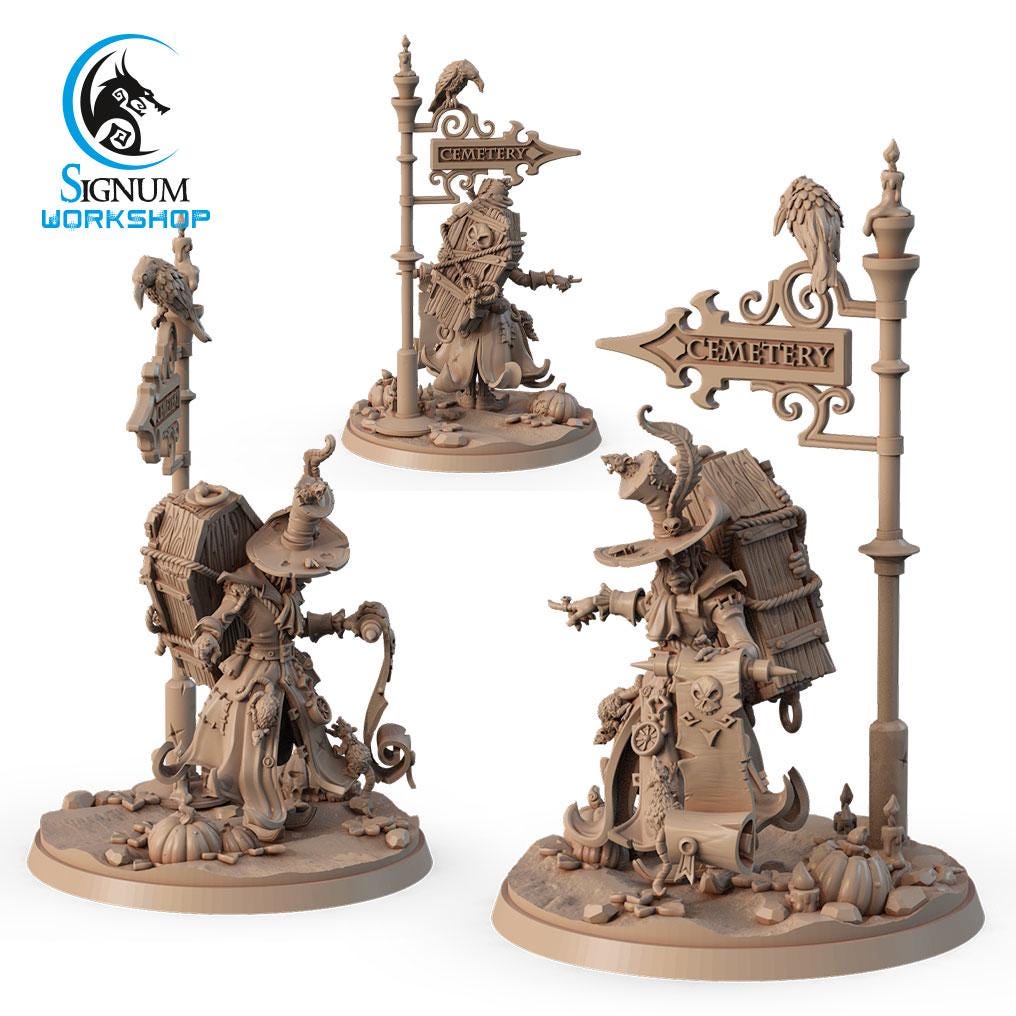 Undertaker with pointer from "Witches Sabbath" by Signum Workshop Miniatures