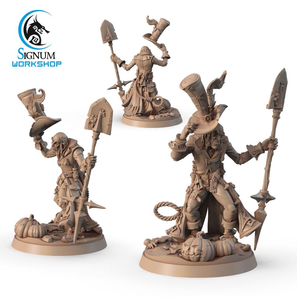 Gravedigger at work from "Witches Sabbath" by Signum Workshop Miniatures