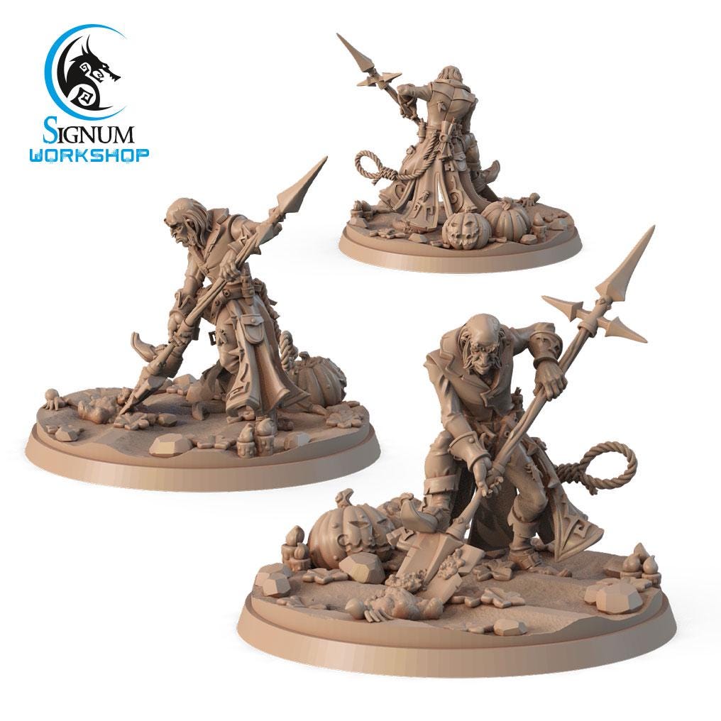 Gravedigger at work from "Witches Sabbath" by Signum Workshop Miniatures
