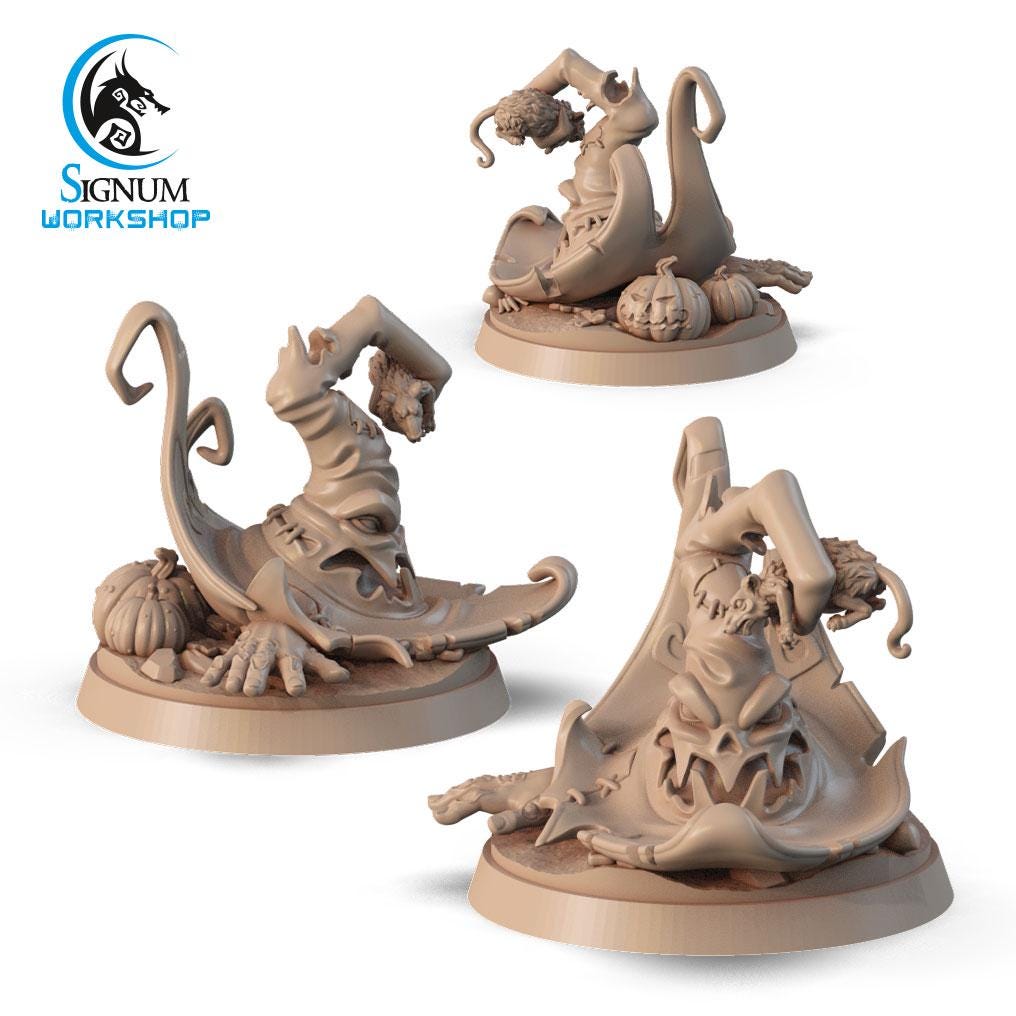 Enchanted hat with a rat from "Witches Sabbath" by Signum Workshop Miniatures