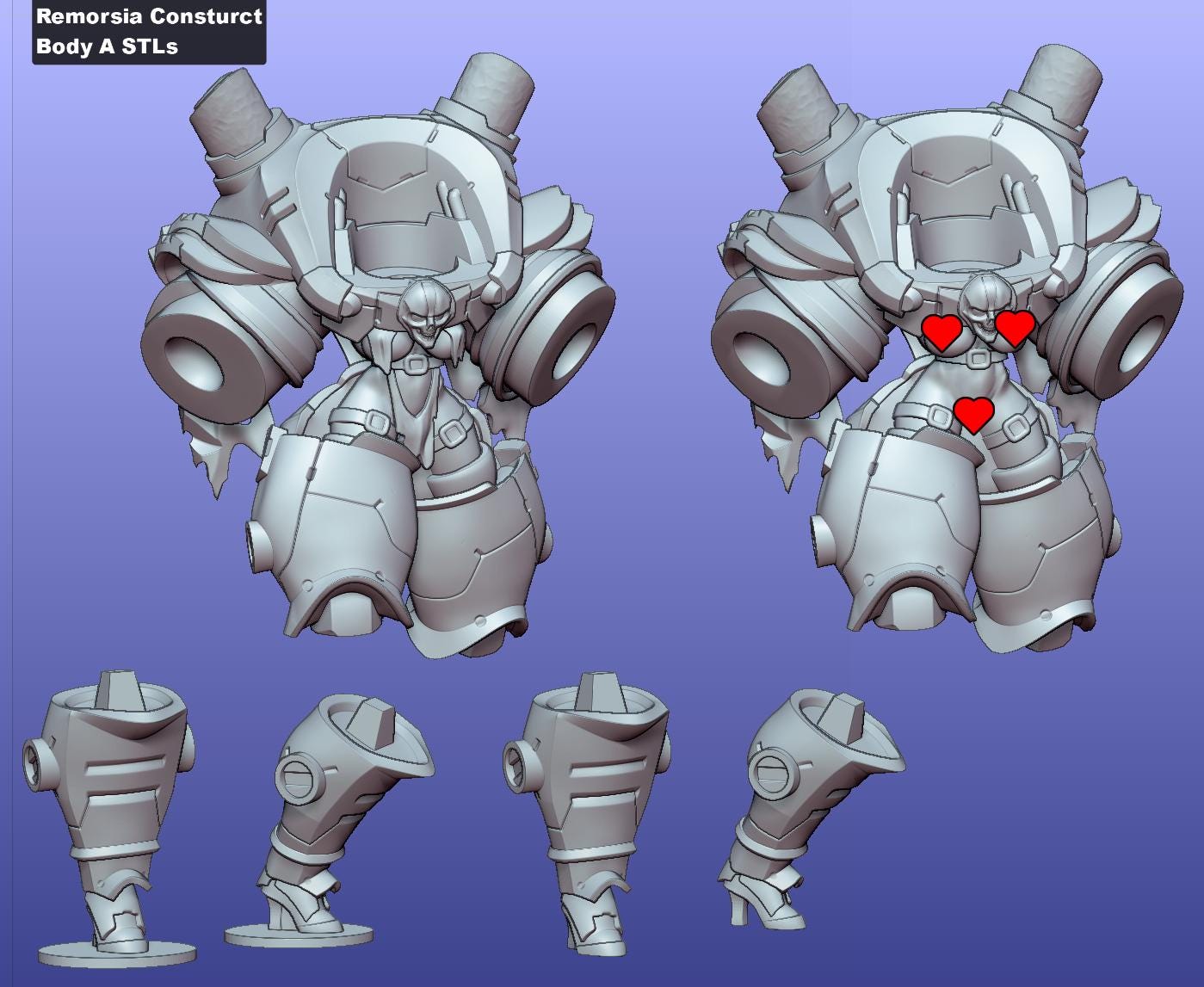 Siblings of Combat - Remorsia Constructs by Gaz Minis