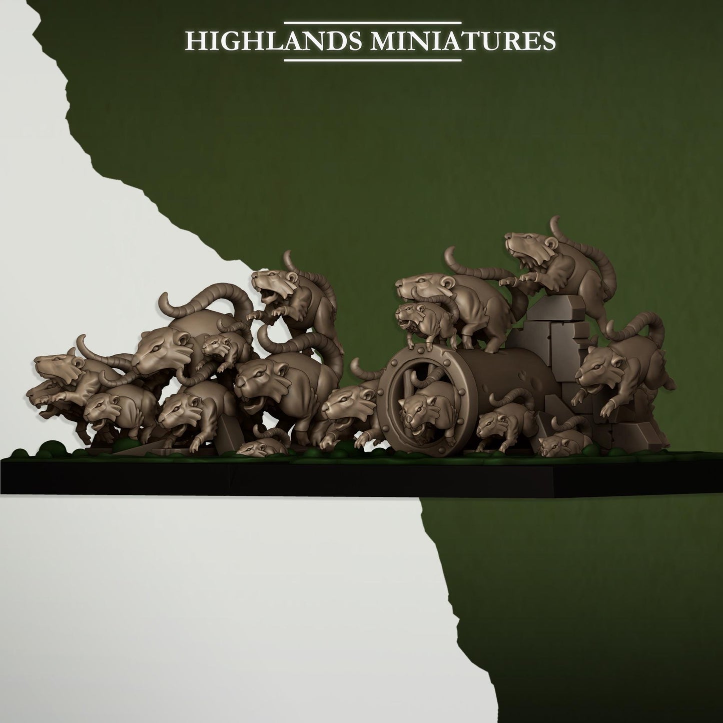 Vermin Rat Swarms By Highland Miniatures