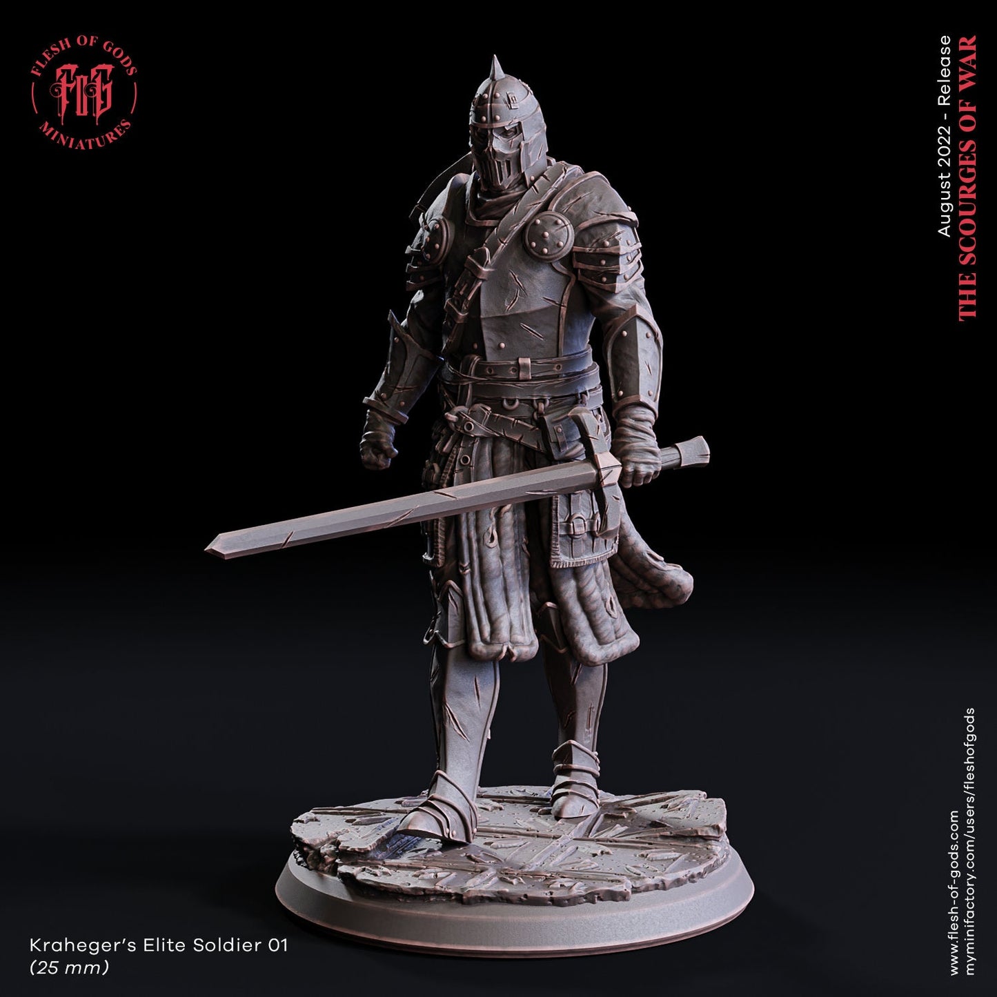 Kraheger's Soldiers from "Scourges of War" by Flesh of Gods Miniatures