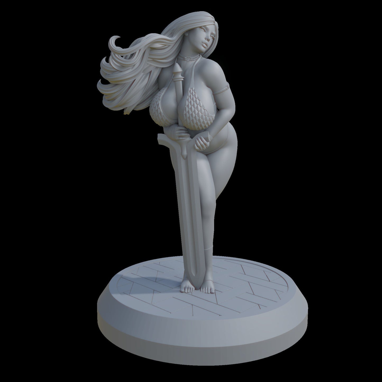 Knight Seraphina from "Knights of Ditz" by QB Works Miniatures
