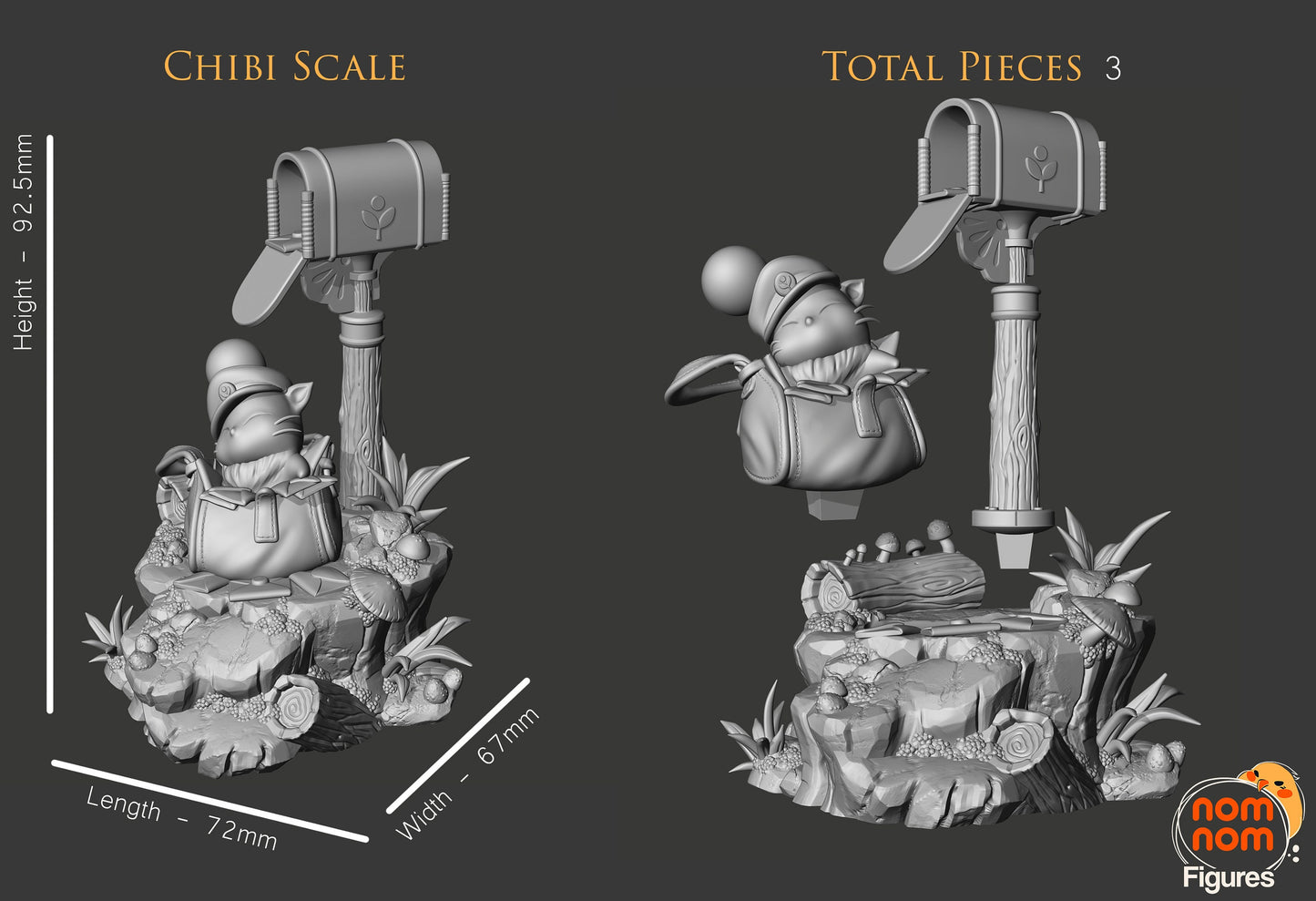 Mail Moogle Statue Model Kit by Nomnom Figures