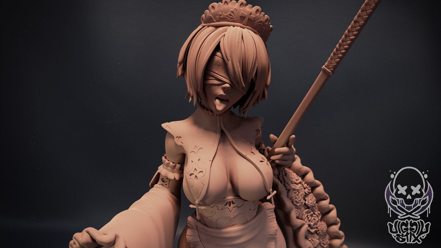 Maid 2B Statue Model Kit by Jigglystix Pin Up Factory