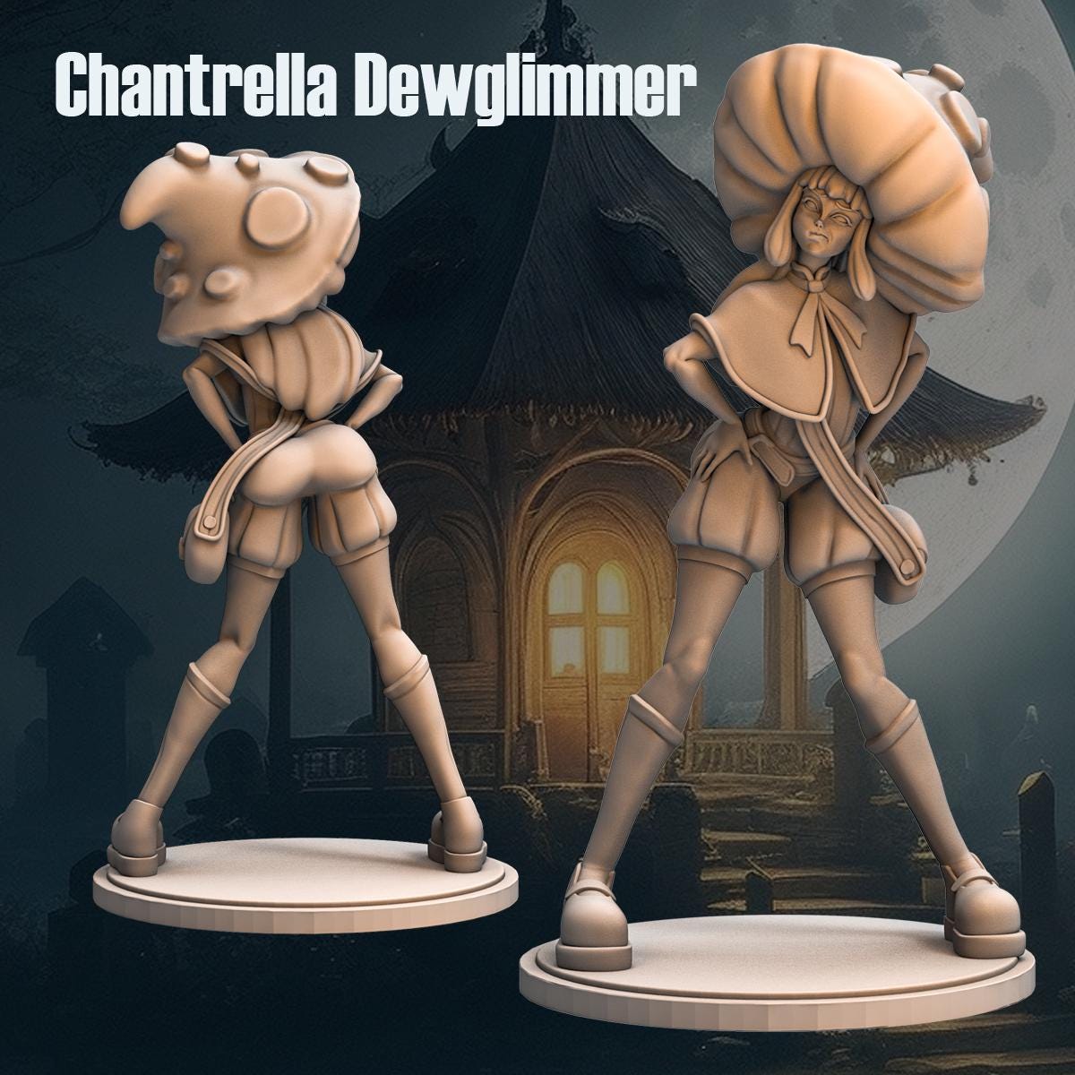Witch Chantrella from "Goblin Tavern" by Anexeo Miniatures