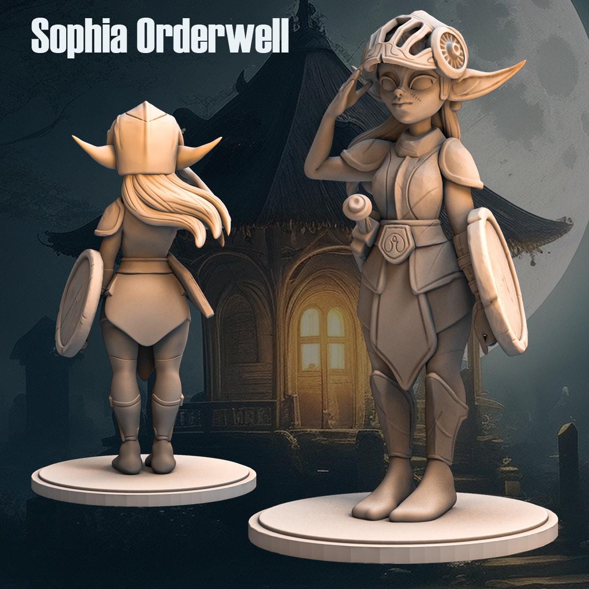 Sophia Knight from "Goblin Tavern" by Anexeo Miniatures