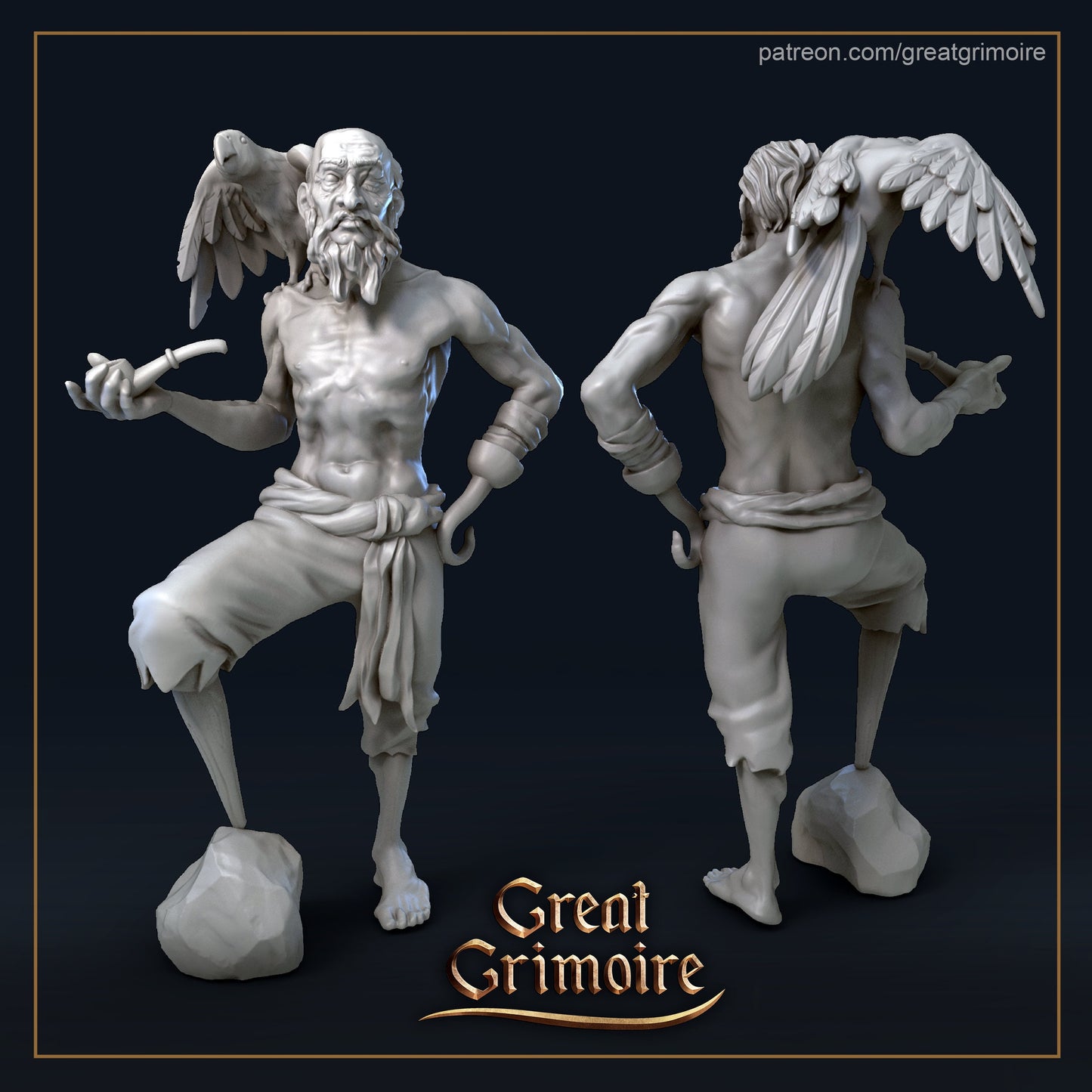 Sailor from "Pirates of Grimm Waters" by Great Grimoire Miniatures RPG Mermaid