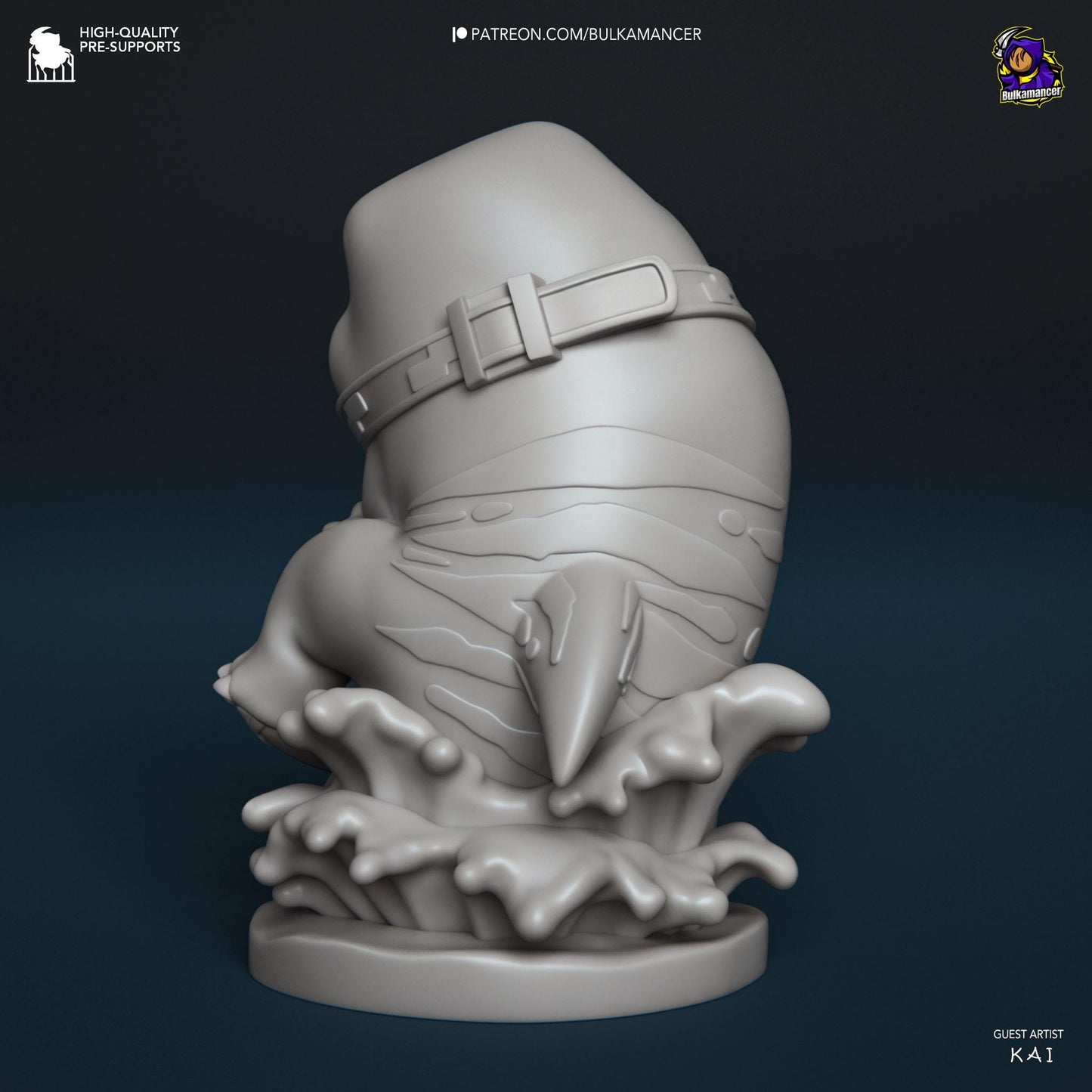 Chibi Land Shark Statue Model Kit by Bulkamancer Sculpts