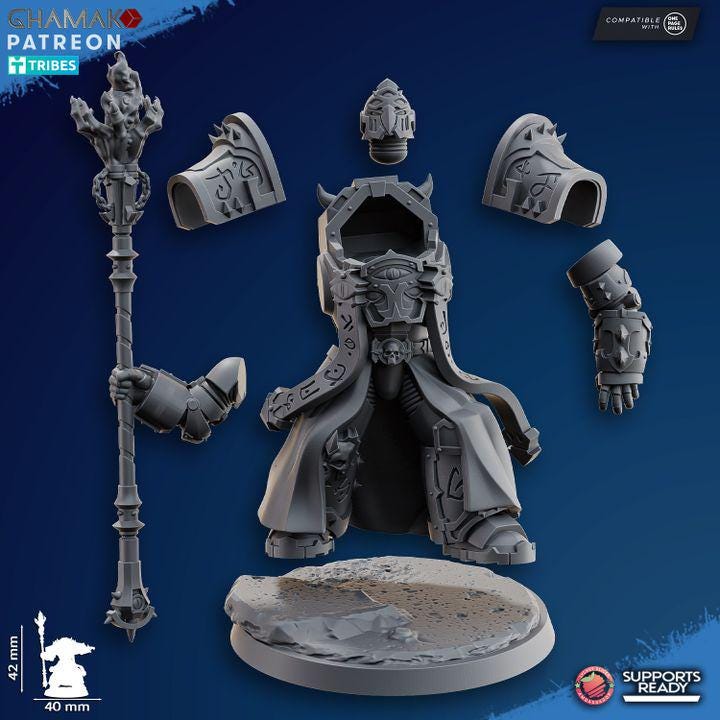 Exterminator Warlock by Ghamak Miniatures