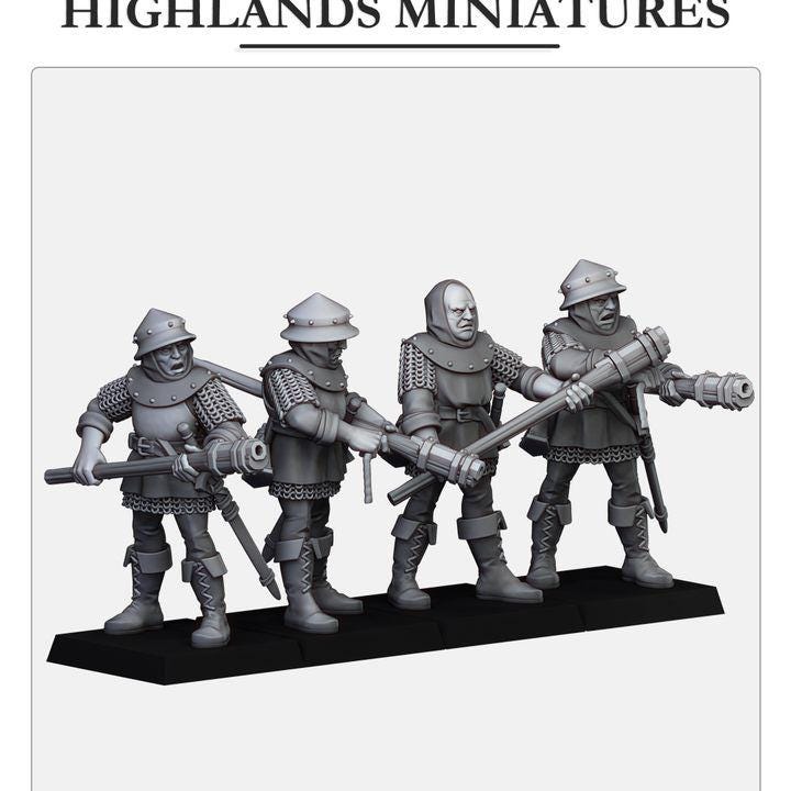 Gallia Shooters Handgunners by Highland Miniatures