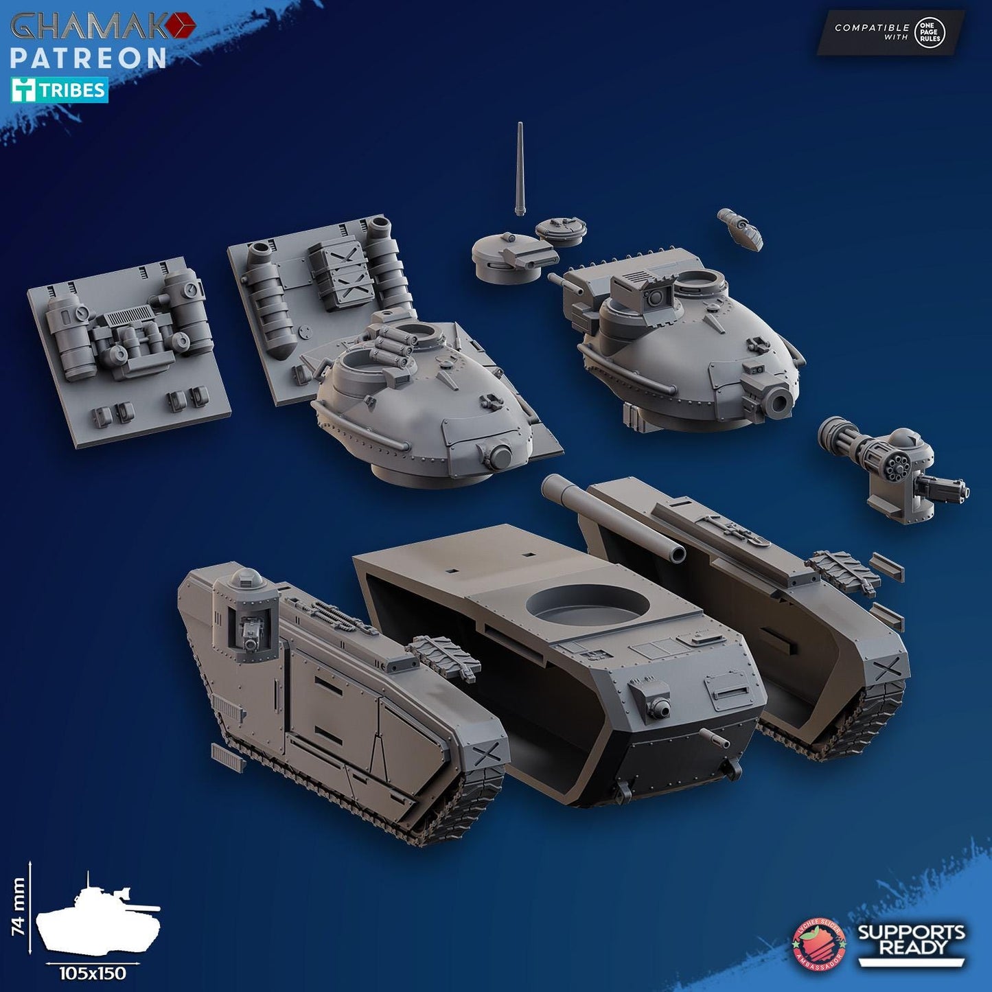 Main Battle Tank by Ghamak Miniatures