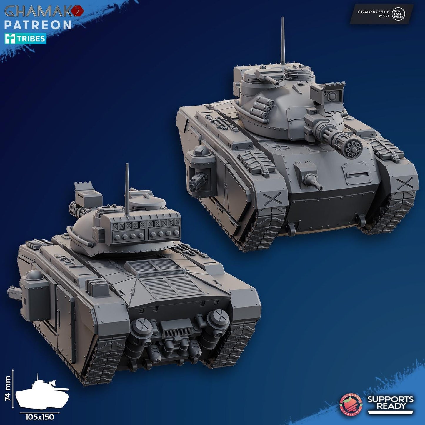 Main Battle Tank by Ghamak Miniatures