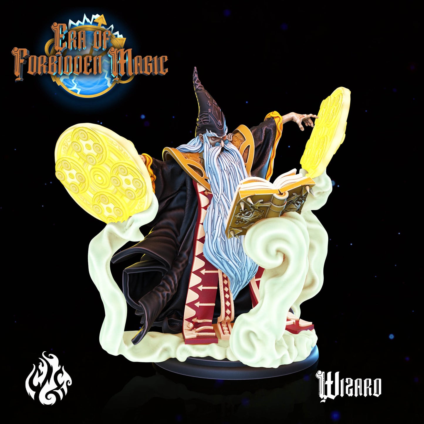 Wizard from "Era of Forbidden of Magic" by Crippled God Foundry Miniatures