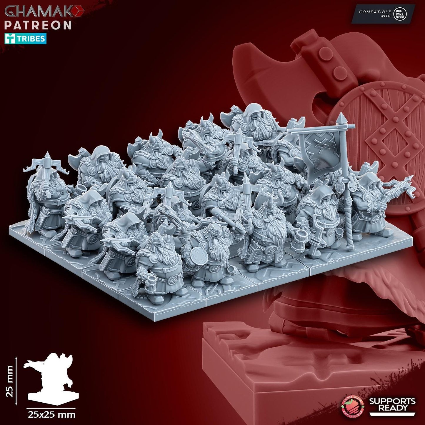 Dwarf Rangers with crossbows by Ghamak Miniatures