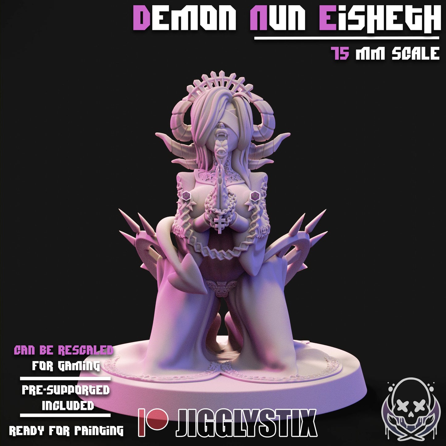Demon Nuns by Jigglystix Pin Up Factory Miniatures