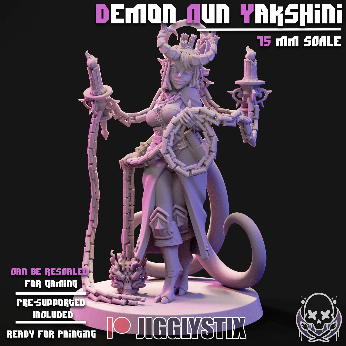 Demon Nuns by Jigglystix Pin Up Factory Miniatures