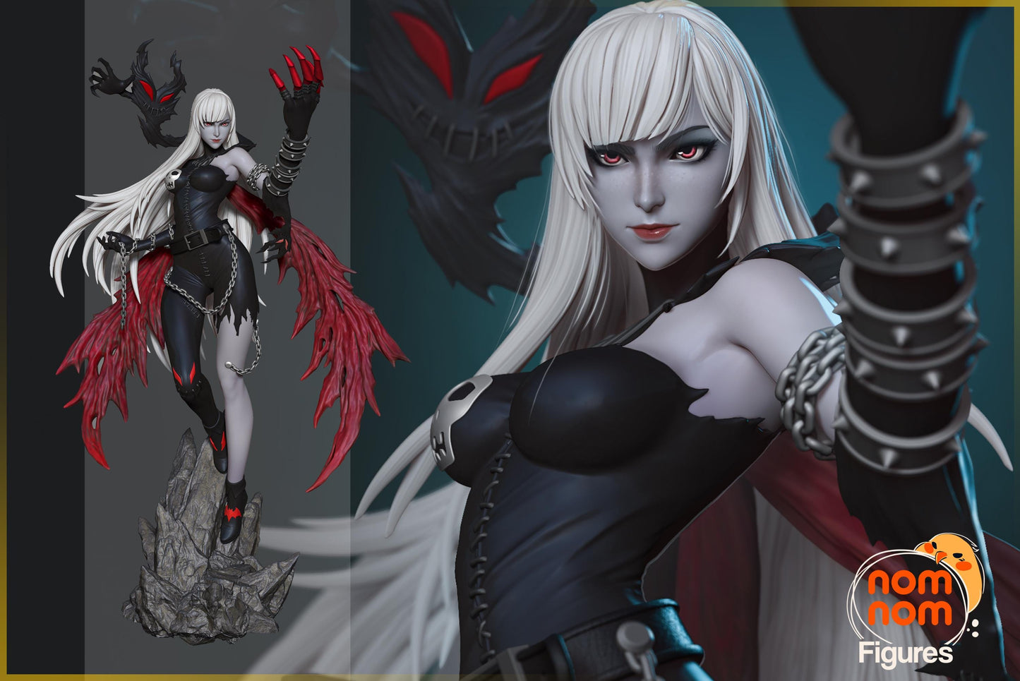Lady Devimon Statue Model Kit by Nomnom Figures
