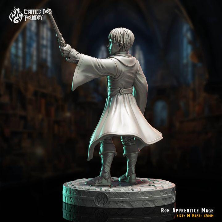 Ron, Apprentice Mage from "The Imposter Mage" by Crippled God Foundry Miniatures