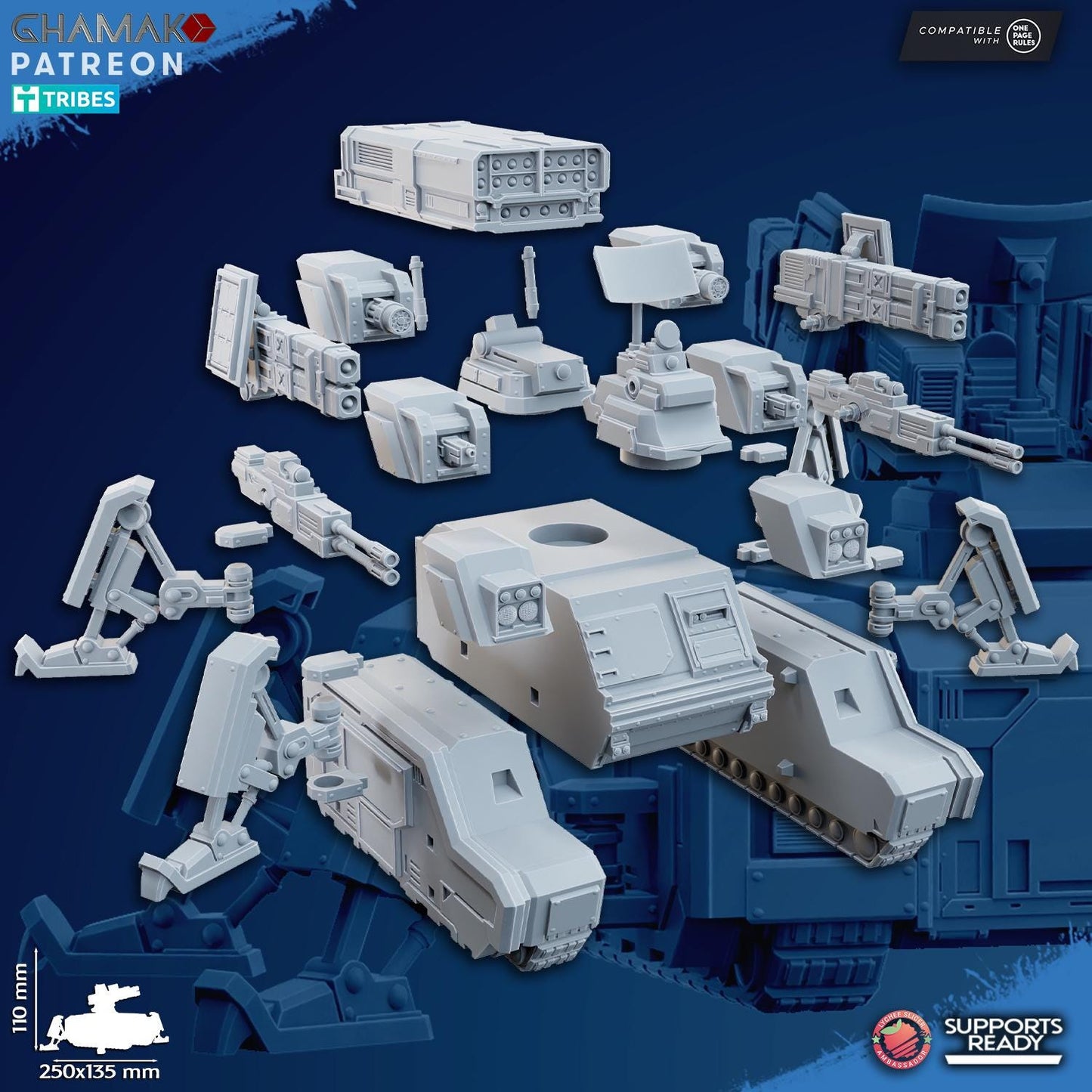 Tactical Artillery tank by Ghamak Miniatures