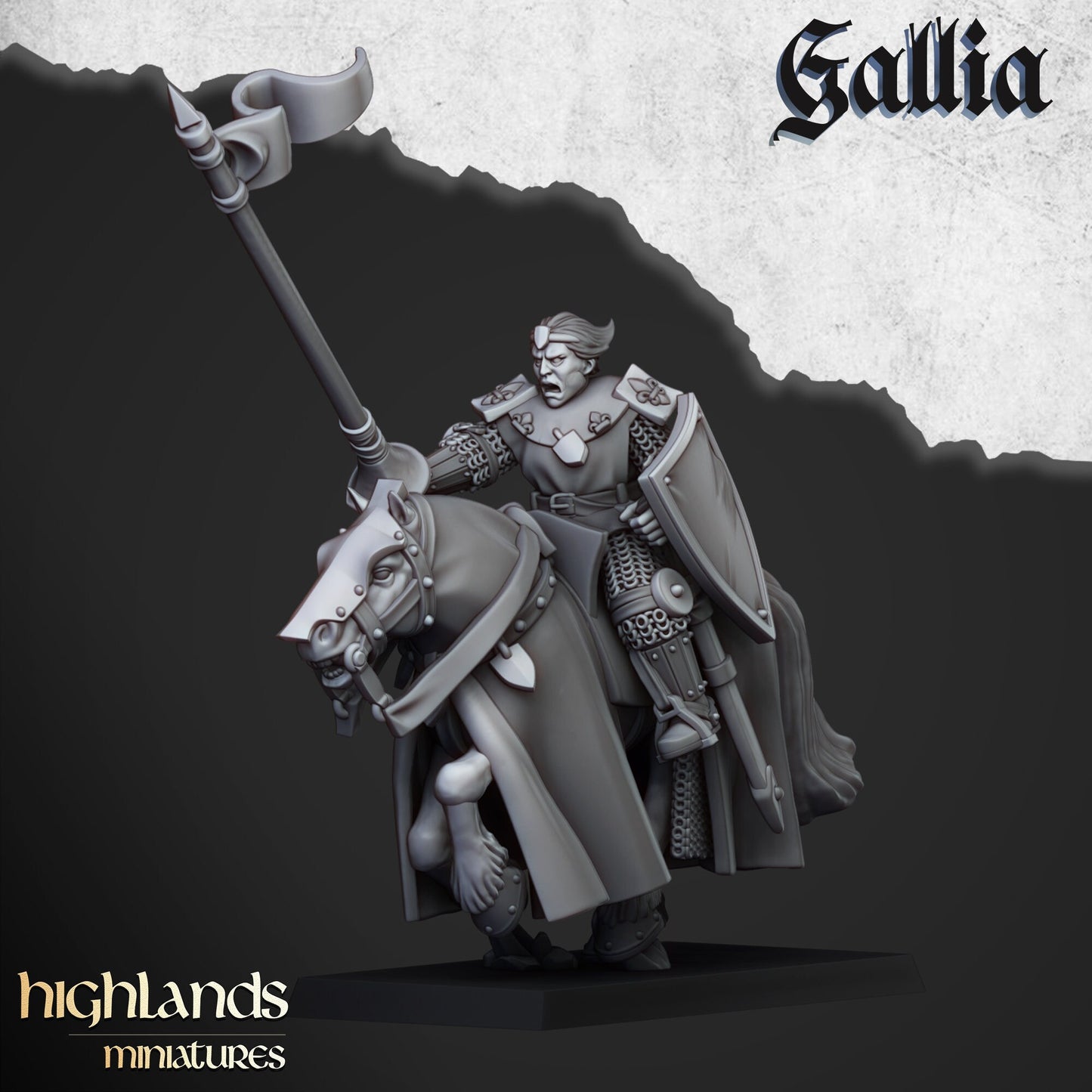 Young Knight Unit of Gallia by Highland Miniatures