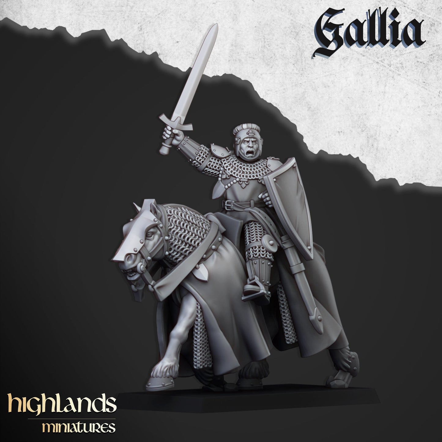 Young Knight Unit of Gallia by Highland Miniatures